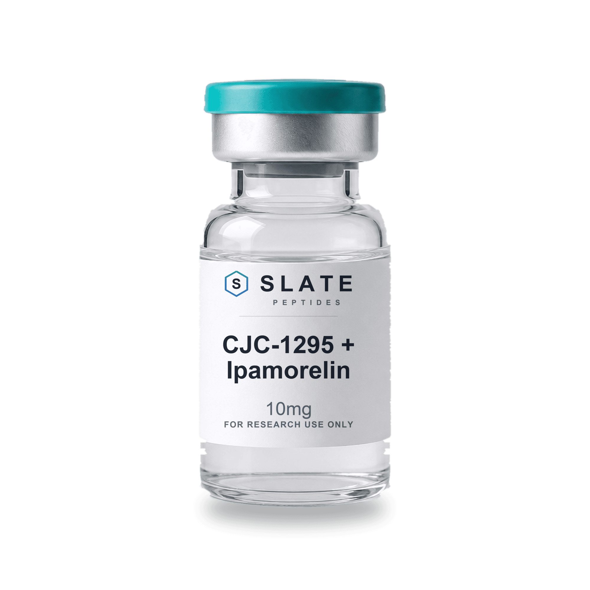 CJC-1295 without DAC + Ipamorelin Slate Peptides research product vial