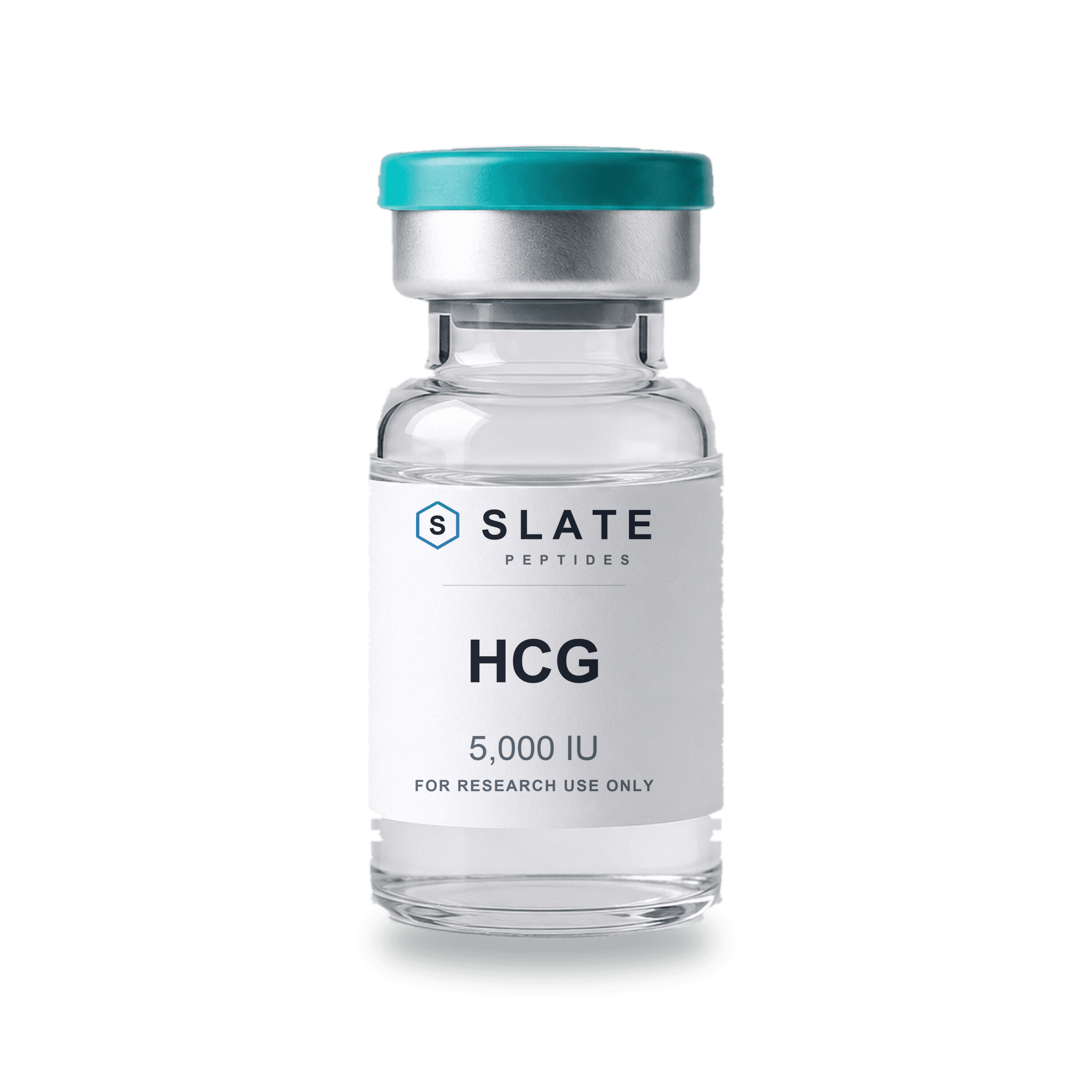 HCG Slate Peptides research product vial