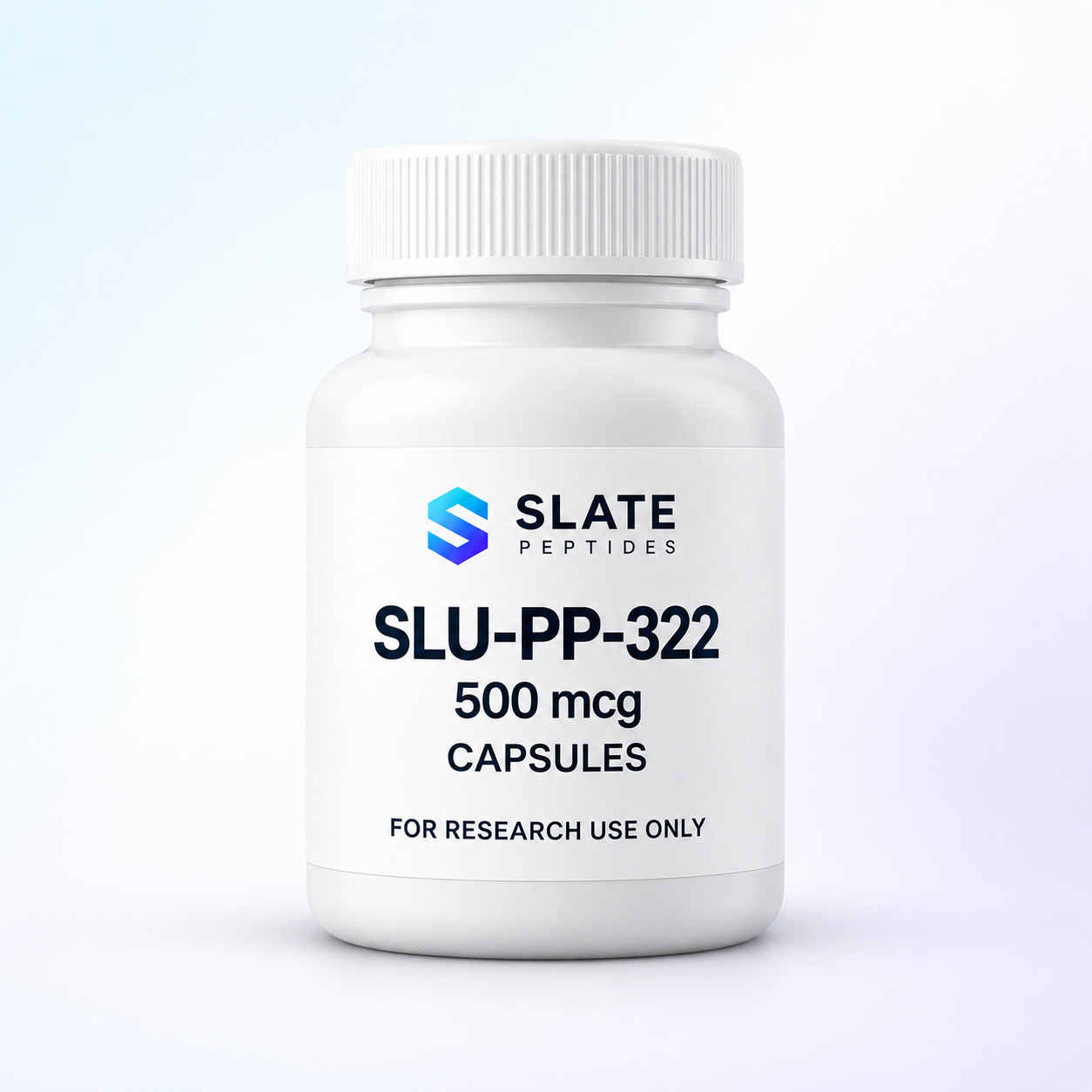 SLU-PP-322 (Capsules) 500mcg Slate Peptides capsule bottle